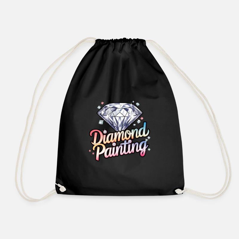 Diamond Painting Diamond Painter - Turnbeutel - Schwarz