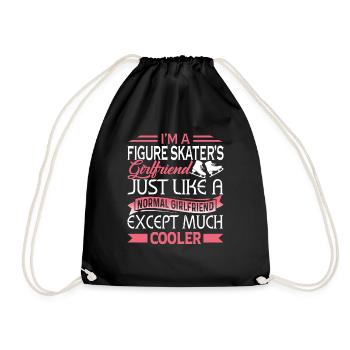 I'm A Cooler Figure Skating Girl - Drawstring Bag - black - Front