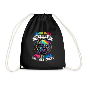 Virtual Reality Athlete Witzer VR Gamer Headset - Drawstring Bag - black - Front