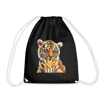 Tigre - Sac de sport léger - noir - Devant