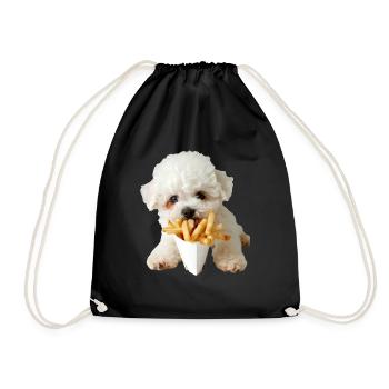 Bichon Frisé - Sac de sport léger - noir - Devant