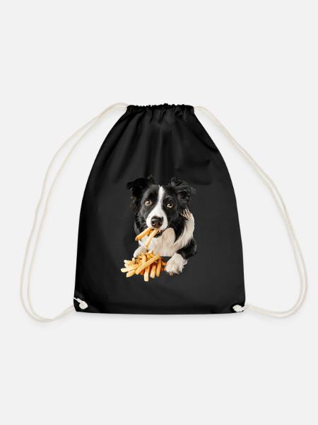Border Collie - Turnbeutel - Schwarz