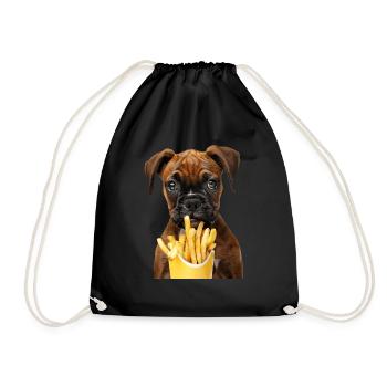 Boxer - Drawstring Bag - black - Front