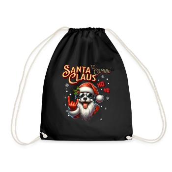 Père Noël Chien Noël Hommes et femmes - Sac de sport léger - noir - Devant