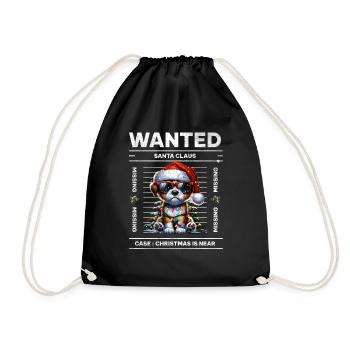 Père Noël Chien Noël Hommes et femmes - Sac de sport léger - noir - Devant