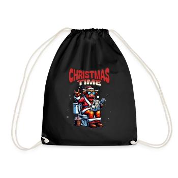 Père Noël Noël Hommes et femmes - Sac de sport léger - noir - Devant