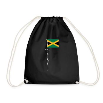 Jamaïque Jamaïque Rasta Raggea Drapeau Rastafari - Sac de sport léger - noir - Devant