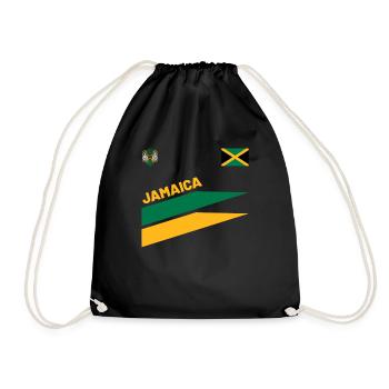 Jamaïque Jamaïque Rasta Raggea Drapeau Rastafari - Sac de sport léger - noir - Devant