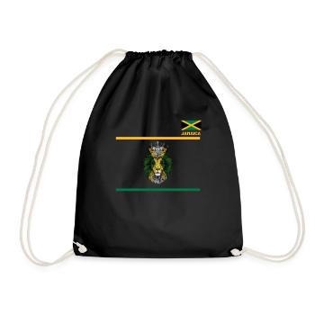 Jamaïque Jamaïque Rasta Raggea Drapeau Rastafari - Sac de sport léger - noir - Devant