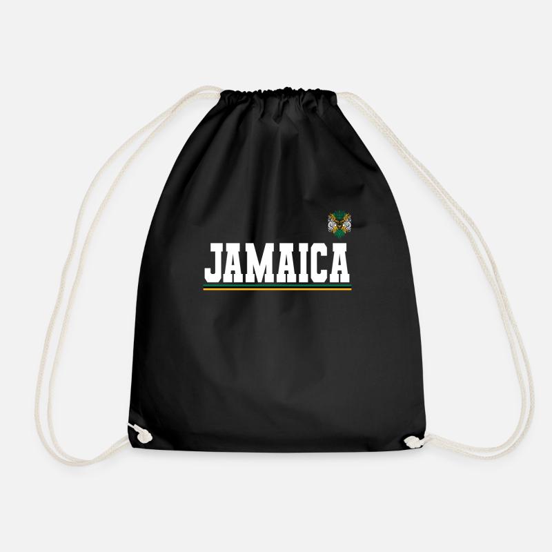 Jamaïque Jamaïque Rasta Raggea Drapeau Rastafari - Sac de sport léger - noir