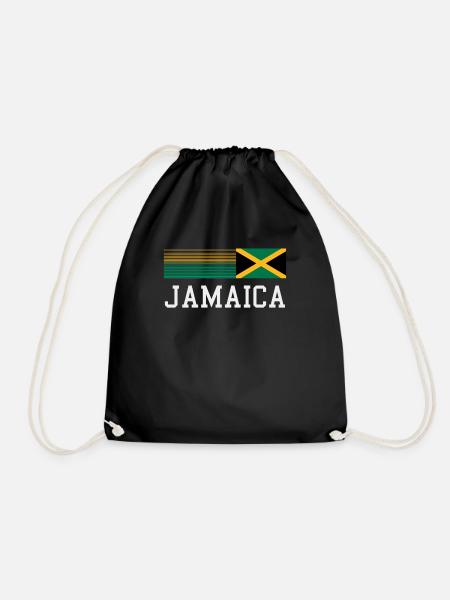 Jamaica Jamaika Rasta Raggea Rastafari Flagge - Turnbeutel - Schwarz