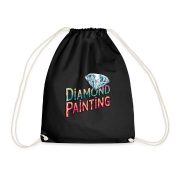 Diamond Painting Diamond Painter - Turnbeutel - Schwarz - Vorne
