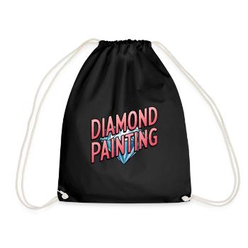 Diamond Painting Diamond Painter - Turnbeutel - Schwarz - Vorne