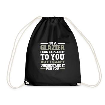 Glaser Geschenk - Turnbeutel - Schwarz - Vorne