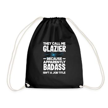 Glaser Geschenk - Turnbeutel - Schwarz - Vorne