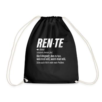 Légende de la retraite Drôle de pension Pension Retraité - Sac de sport léger - noir - Devant