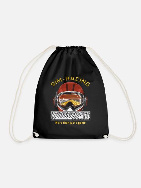 SIM RACING More than just a game - Turnbeutel - Schwarz