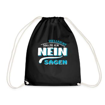 NEIN SAGEN - Turnbeutel - Schwarz - Vorne