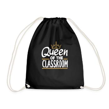 Funny Teacher Teacher Gift - Drawstring Bag - black - Front