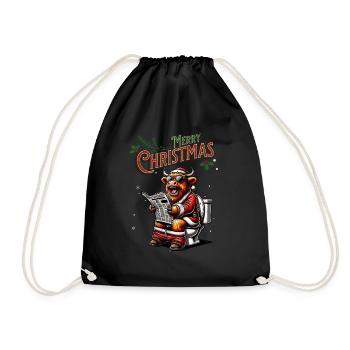 Père Noël Noël Hommes et femmes - Sac de sport léger - noir - Devant