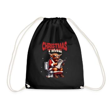 Père Noël Noël Hommes et femmes - Sac de sport léger - noir - Devant
