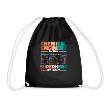 Chemical Engineer - Drawstring Bag - black - Front