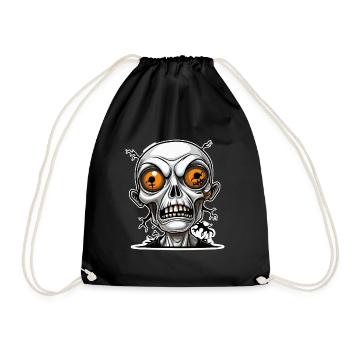 Spooky Stare - The Haunted Skull - Turnbeutel - Schwarz - Vorne