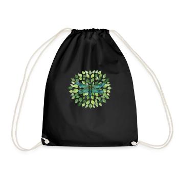 Nature's Elegance Dragonfly Natures Elegance - Drawstring Bag - black - Front