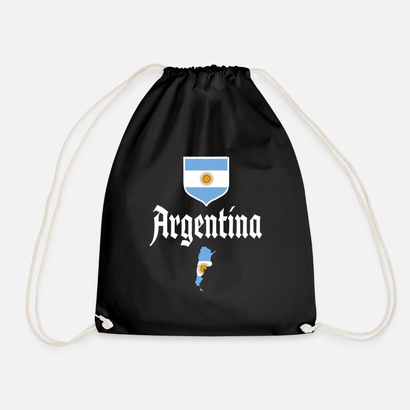 Argentine Cadeau Argentine Drapeau argentin - Sac de sport léger - noir