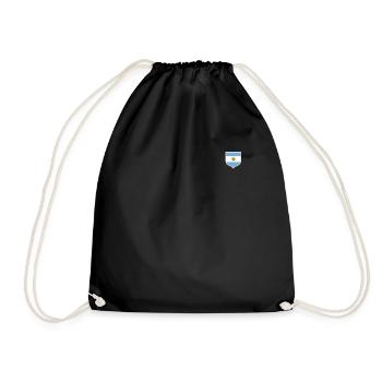 Argentine Cadeau Argentine Drapeau argentin - Sac de sport léger - noir - Devant