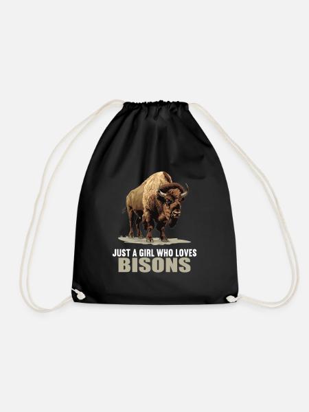Bisons Bison - Sac de sport léger - noir