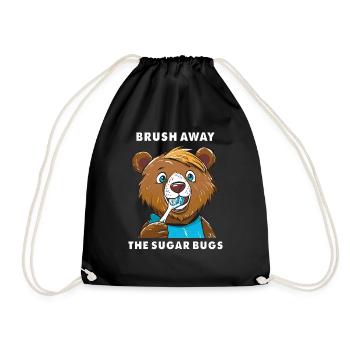 BÄR BROSSEZ LES PUNAISES DE SUCRE - Sac de sport léger - noir - Devant