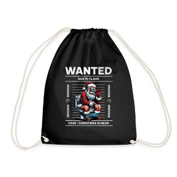 Santa Claus Christmas Men & Women - Drawstring Bag - black - Front