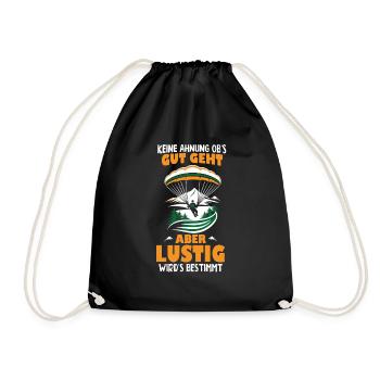 Parachutiste souvenir parachutiste - Sac de sport léger - noir - Devant