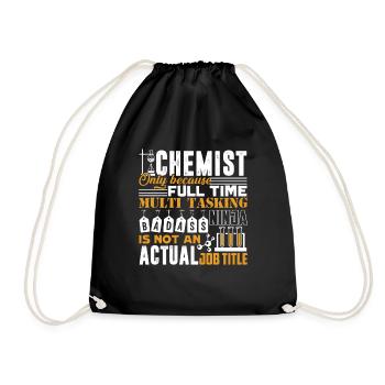 Chemist is Not An Actual Job Title - Drawstring Bag - black - Front