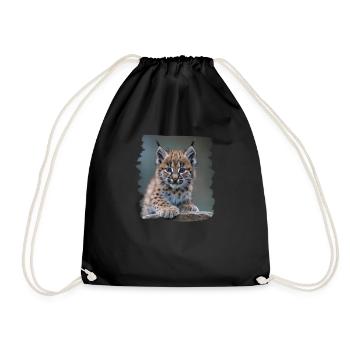 Bobcats Rotluchse Rotluchs Luchs - Turnbeutel - Schwarz - Vorne