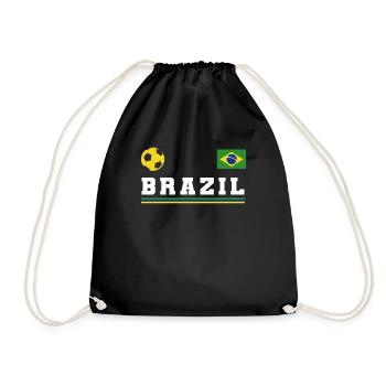 Brasilien Brazil shirt Brasilianer Rio de Janeirao - Turnbeutel - Schwarz - Vorne