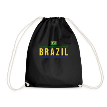 Brasilien Brazil shirt Brasilianer Rio de Janeirao - Turnbeutel - Schwarz - Vorne