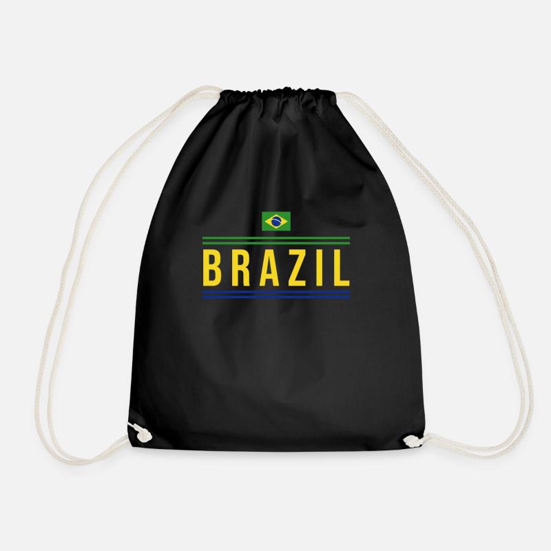 Brésil Brésil Maillot brésilien Rio de Janeiro - Sac de sport léger - noir