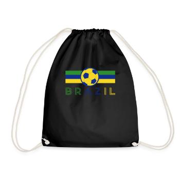 Brazil Brazil shirt Brazilian Rio de Janeirao - Drawstring Bag - black - Front