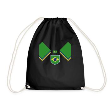 Brasilien Brazil shirt Brasilianer Rio de Janeirao - Turnbeutel - Schwarz - Vorne