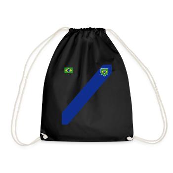 Brasilien Brazil shirt Brasilianer Rio de Janeirao - Turnbeutel - Schwarz - Vorne
