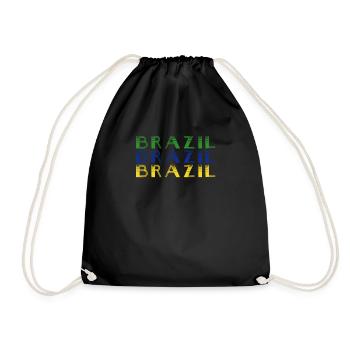 Brasilien Brazil shirt Brasilianer Rio de Janeirao - Turnbeutel - Schwarz - Vorne