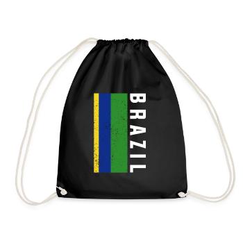 Brasilien Brazil shirt Brasilianer Rio de Janeirao - Turnbeutel - Schwarz - Vorne