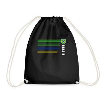 Brasilien Brazil shirt Brasilianer Rio de Janeirao - Turnbeutel - Schwarz - Vorne