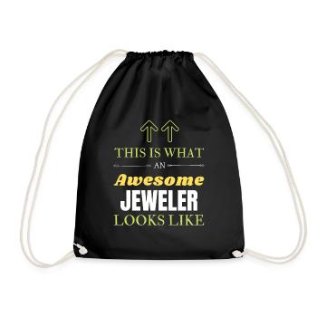 Voici à quoi ressemble un bijoutier génial - Sac de sport léger - noir - Devant