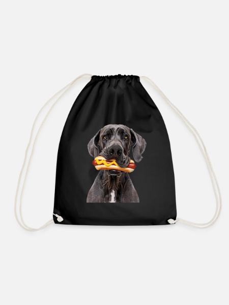 Deutsche Dogge - Turnbeutel - Schwarz