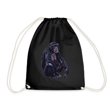 Bonobos Bonobo - Drawstring Bag - black - Front