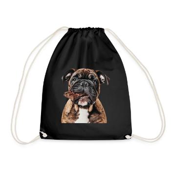 Bouledogue - Sac de sport léger - noir - Devant