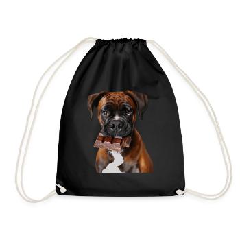 Boxer - Drawstring Bag - black - Front
